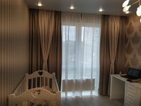 ШСП0045 Шторы и текстиль в спальню , комбинированные, коричневые, классика Шторы и текстиль в спальню ШСП0045, комбинированные, коричневые, классика